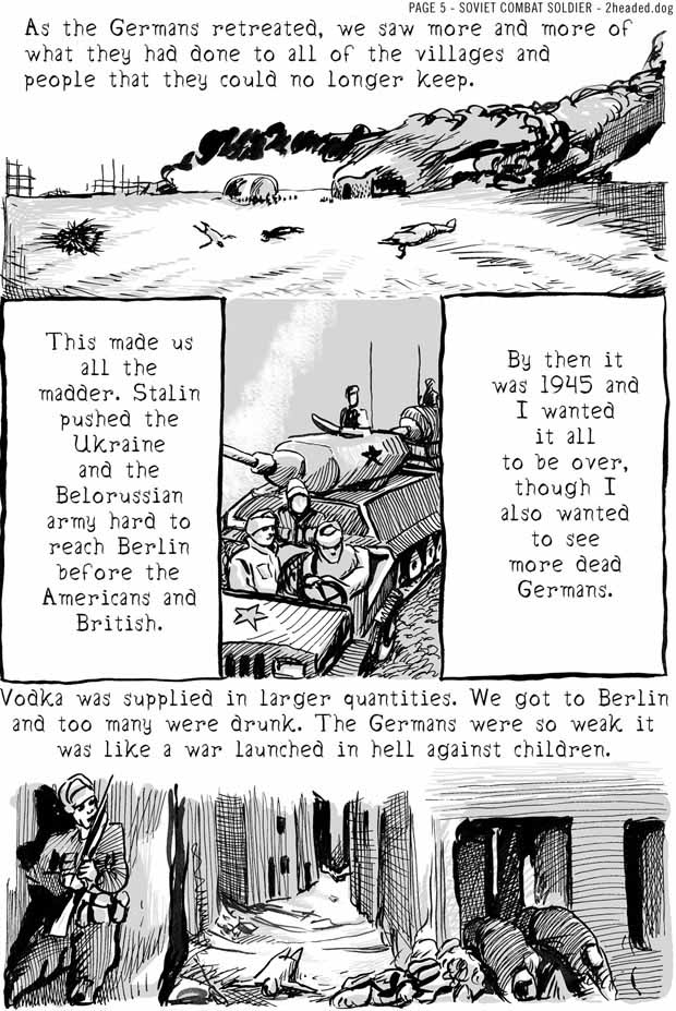 Soviet Combat Soldier Comic Book Page 5 Soviet Combat Soldier Comic Book Page 5